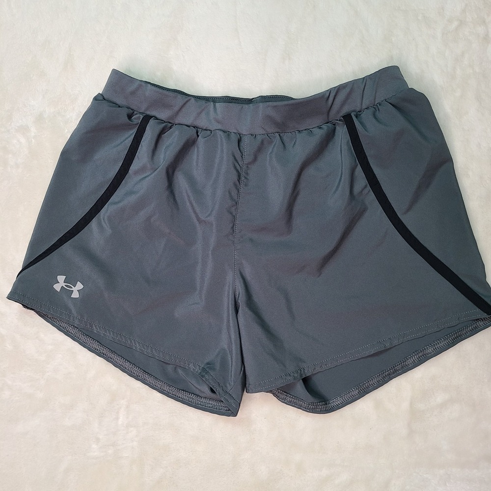 Women's Under Armour UA Mileage 3.0 Shorts Gray Size Small Liner Drawstring
